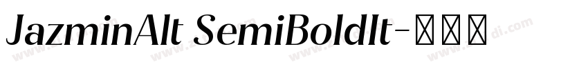 JazminAlt SemiBoldIt字体转换